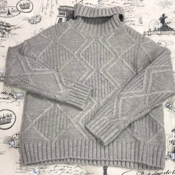 Caslon Chunky Cable Knit Turtleneck Sweater - Picture 3 of 4